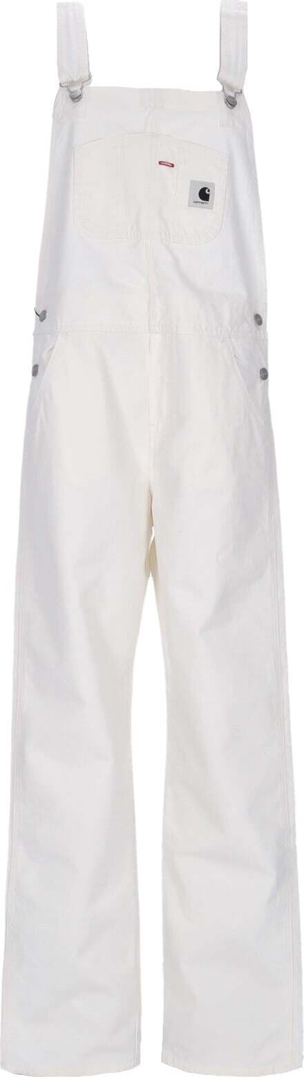 CARHARTT WIP Salopette Donna W Bib Overall Straight Wax Heavy Stone Wash