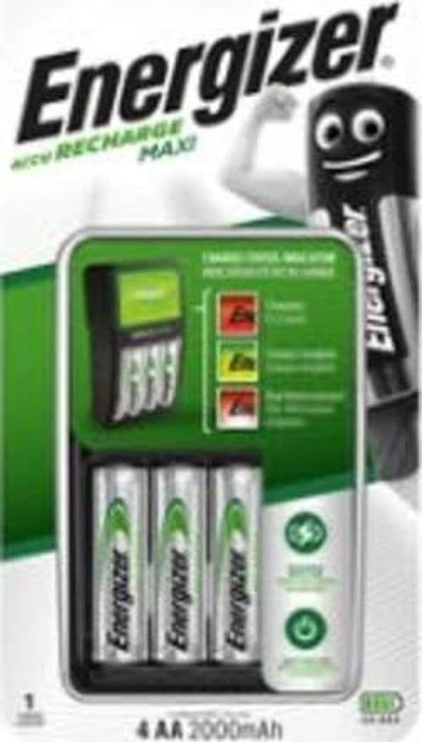 Caricabatteria Power Plus Maxi 4AA - Energizer Elettronica/Pile e caricabatterie/Caricabatterie Eurocartuccia - Pavullo, Commerciovirtuoso.it