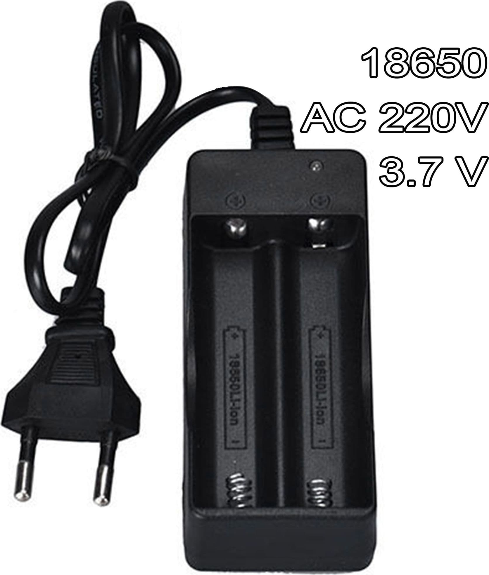 CARICABATTERIE DOPPIO PILE RICARICABILI 18650 AC 220V 3.7 V LI-ION BATTERIA