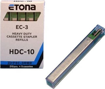 Caricatore HDC10 per Etona EC3- 210 punti - verde - Etona - conf. 5 pezzi Cancelleria e prodotti per ufficio/Archivio ufficio e accessori per scrivania/Spillatrici e perforatrici/Graffette Eurocartuccia - Pavullo, Commerciovirtuoso.it