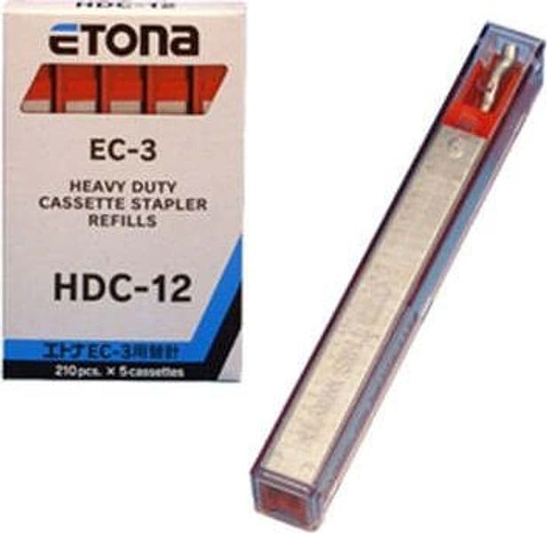 Caricatore HDC12 per Etona EC3 - 210 punti - rosso - Etona - conf. 5 pezzi Cancelleria e prodotti per ufficio/Archivio ufficio e accessori per scrivania/Spillatrici e perforatrici/Graffette Eurocartuccia - Pavullo, Commerciovirtuoso.it