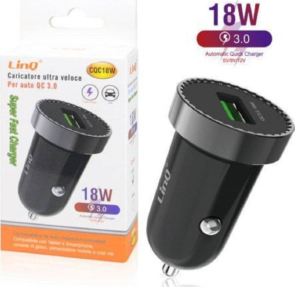 Caricatore Usb 18w Rapido Per Auto Cqc18w Caricabatterie Universale Accendisigari Elettronica/Cellulari e accessori/Accessori/Caricabatterie/Caricabatterie da auto Trade Shop italia - Napoli, Commerciovirtuoso.it
