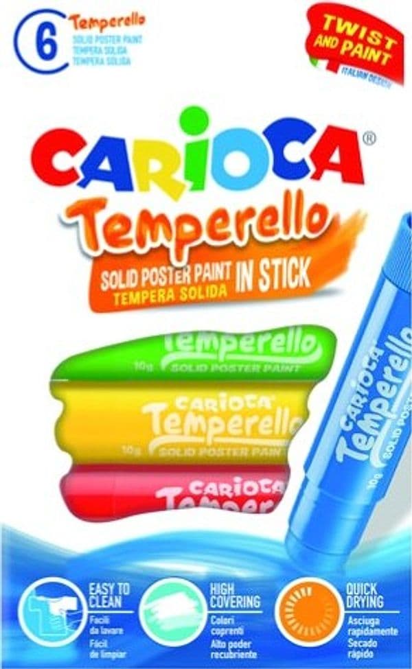 Carioca temperello - colori assortiti - Carioca - astuccio 6 temperelli Giochi e giocattoli/Attività creative/Accessori per disegnare e colorare/Pittura/Colori a tempera Eurocartuccia - Pavullo, Commerciovirtuoso.it