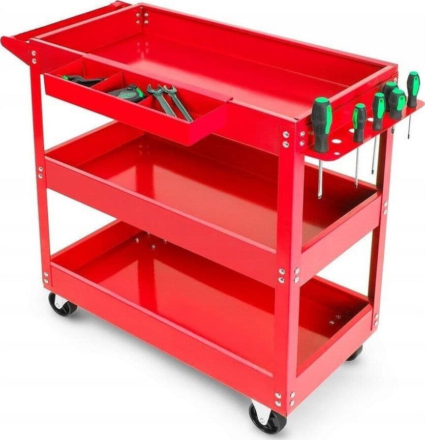 Carrello Per Attrezzi Da Officina Portautensili 3 Ripiani Con 4 Ruote 89824 Fai da te/Prodotti per la costruzione/Prodotti per il trasporto materiali/Attrezzature per il trasporto di materiali/Carrelli di servizio Trade Shop italia - Napoli, Commerciovirtuoso.it