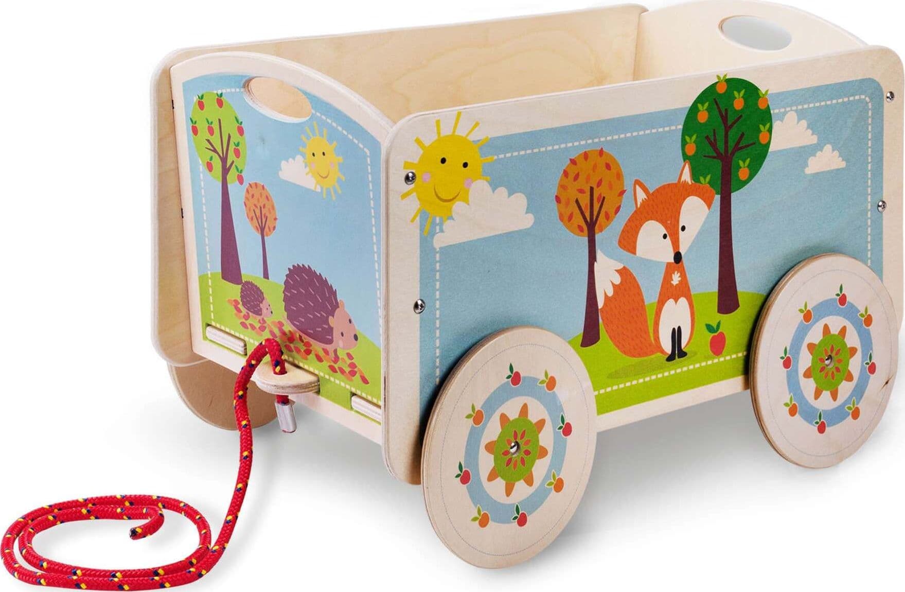 Carrello per Bambini - Volpe Portagiochi per Cameretta