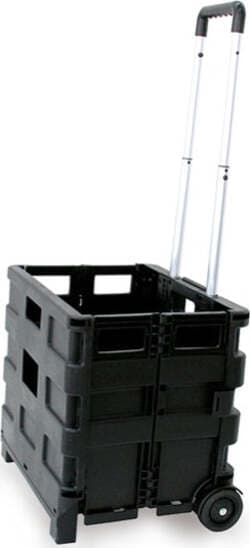 Carrello pieghevole con cassa in plastica - portata max 25 kg - Garden Friend Fai da te/Prodotti per la costruzione/Prodotti per il trasporto materiali/Attrezzature per il trasporto di materiali/Carrelli di servizio Eurocartuccia - Pavullo, Commerciovirtuoso.it