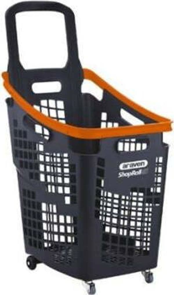 Carrello-spesa-Araven-ShopRoll65-Grigio-e-Arancio-65-L-39-x-54-x-87,5-cm