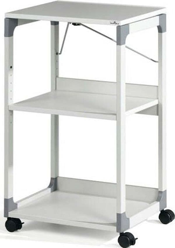 Carrello System - 50 8 x 43 2 x 88 2 cm - 3 ripiani - con ruote - per videoproiettore - grigio - Durable Casa e cucina/Arredamento/Studio/Scrivanie e postazioni di lavoro/Postazioni di lavoro per computer Eurocartuccia - Pavullo, Commerciovirtuoso.it