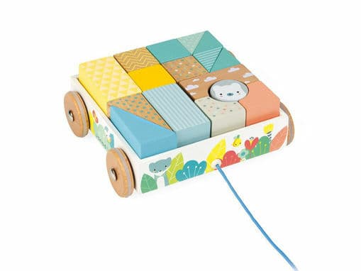 Carretto-Trainabile-con-Cubi-Janod-Pure