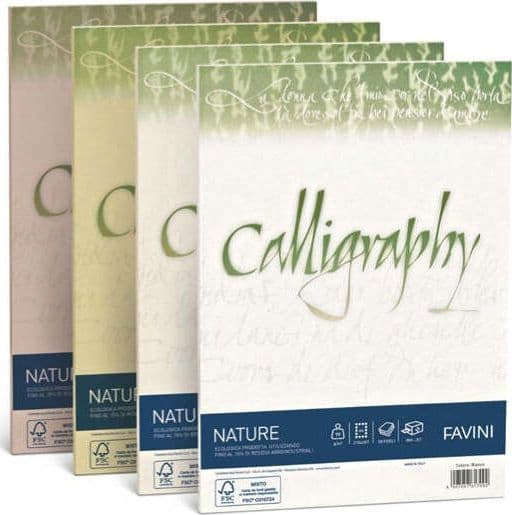 Carta Calligraphy Nature - A4 - 200 gr - agrumi - Favini - conf. 50 fogli Cancelleria e prodotti per ufficio/Carta blocchi e quaderni/Carta/Carta da lettere Eurocartuccia - Pavullo, Commerciovirtuoso.it