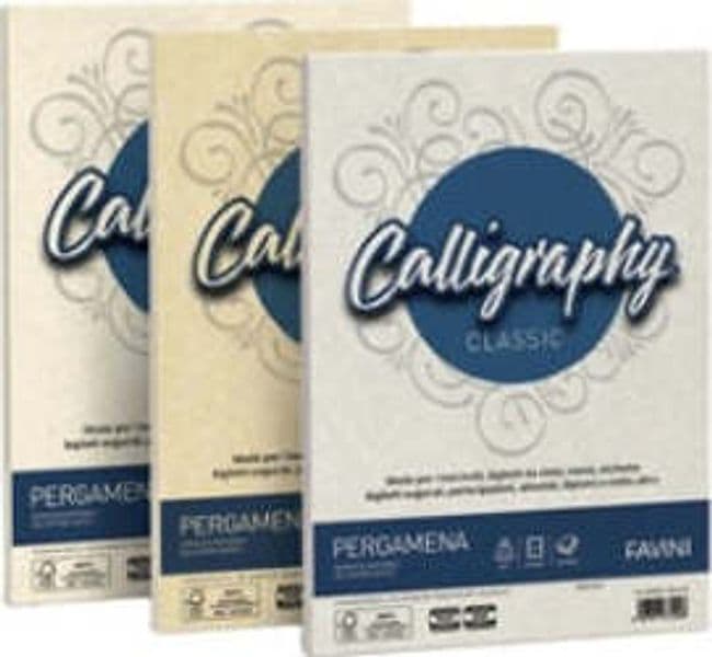 Carta Calligraphy Pergamena - A4 - 190 gr - crema 05 - Favini - conf. 50 fogli Cancelleria e prodotti per ufficio/Carta blocchi e quaderni/Carta/Carta da lettere Eurocartuccia - Pavullo, Commerciovirtuoso.it