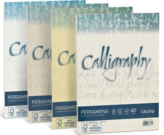 Carta Calligraphy Pergamena - A4 - 90 gr - nocciola 04 - Favini - conf. 50 fogli Cancelleria e prodotti per ufficio/Carta blocchi e quaderni/Carta/Carta da lettere Eurocartuccia - Pavullo, Commerciovirtuoso.it