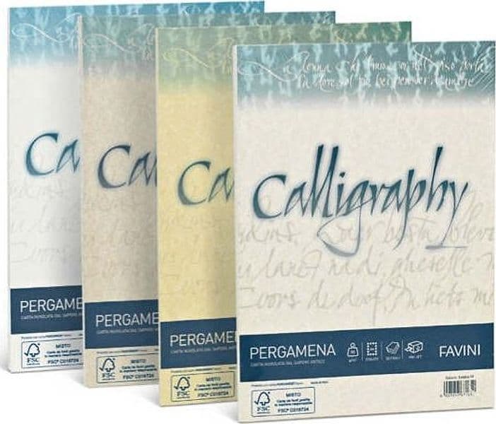 Carta Calligraphy Pergamena - A4 - 90 gr - oro 03 - Favini - conf. 50 fogli Cancelleria e prodotti per ufficio/Carta blocchi e quaderni/Carta/Carta da lettere Eurocartuccia - Pavullo, Commerciovirtuoso.it