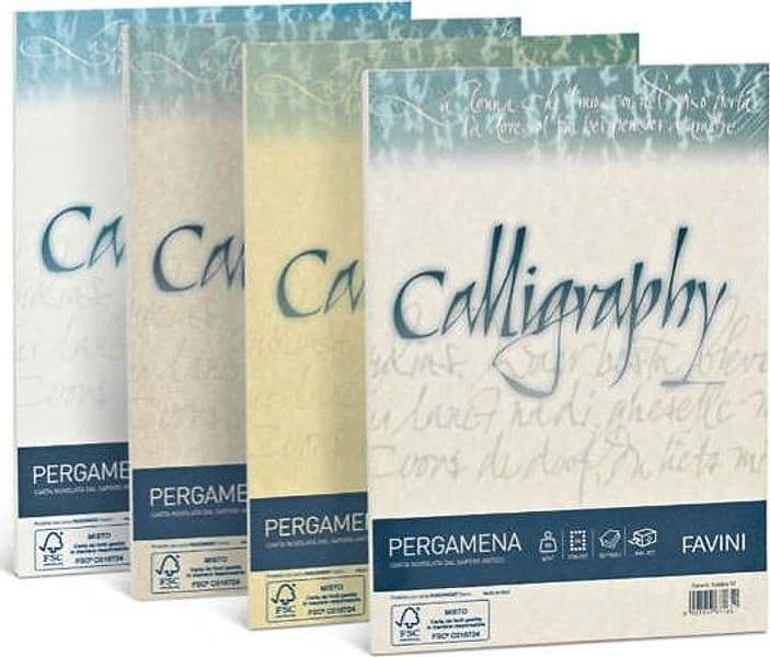 Carta Calligraphy Pergamena - A4 -190 gr - perla 10 - Favini - conf. 50 fogli Cancelleria e prodotti per ufficio/Carta blocchi e quaderni/Carta/Carta da lettere Eurocartuccia - Pavullo, Commerciovirtuoso.it