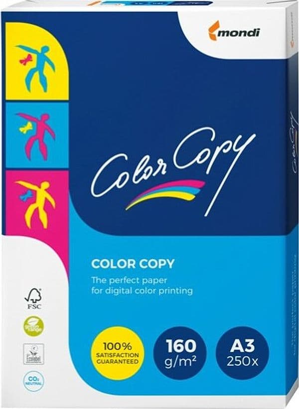 Carta Color Copy - A3 - 160 gr - bianco - Mondi - conf. 250 fogli Cancelleria e prodotti per ufficio/Carta blocchi e quaderni/Carta/Carta per fotocopiatrici e stampanti/Carta per fotocopiatrice e multiuso Eurocartuccia - Pavullo, Commerciovirtuoso.it