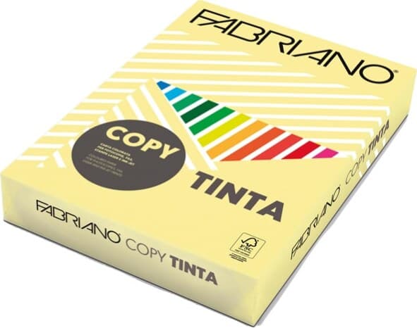 Carta Copy Tinta - A4 - 80 gr - colore tenue banana - Fabriano - conf. 500 fogli Casa e cucina/Hobby creativi/Carta e lavorazione della carta/Carta/Carta decorativa Eurocartuccia - Pavullo, Commerciovirtuoso.it