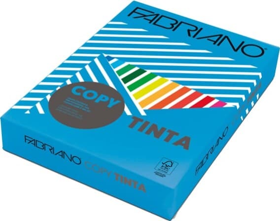Carta Copy Tinta - A4 - 80 gr - colori forti azzurro - Fabriano - conf. 500 fogli Casa e cucina/Hobby creativi/Carta e lavorazione della carta/Carta/Carta decorativa Eurocartuccia - Pavullo, Commerciovirtuoso.it