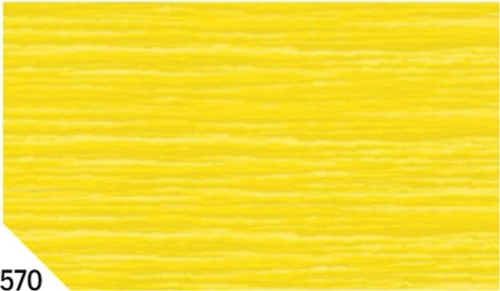 Carta crespa - 50 x 250 cm - 48 gr-m2 - giallo 570 - Rex Sadoch - conf. 10 rotoli Casa e cucina/Hobby creativi/Carta e lavorazione della carta/Carta/Carta crespa Eurocartuccia - Pavullo, Commerciovirtuoso.it