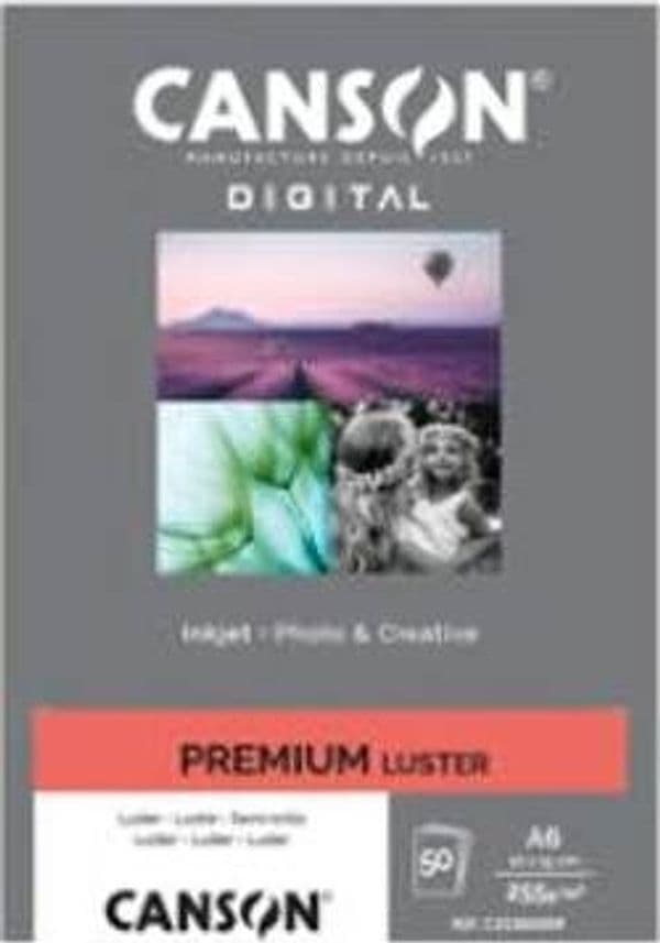 Carta Inkjet Premium - 10 x 15 cm - 255 gr - 50 fogli - lucida - Canson Cancelleria e prodotti per ufficio/Carta blocchi e quaderni/Carta/Carta per fotocopiatrici e stampanti/Carta per fotocopiatrice e multiuso Eurocartuccia - Pavullo, Commerciovirtuoso.it