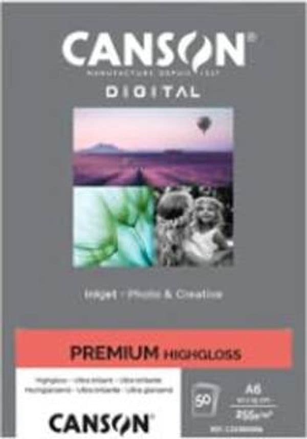 Carta Inkjet Premium - 10 x 15 cm - 255 gr - 50 fogli - lucida - Canson Cancelleria e prodotti per ufficio/Carta blocchi e quaderni/Carta/Carta per fotocopiatrici e stampanti/Carta per fotocopiatrice e multiuso Eurocartuccia - Pavullo, Commerciovirtuoso.it
