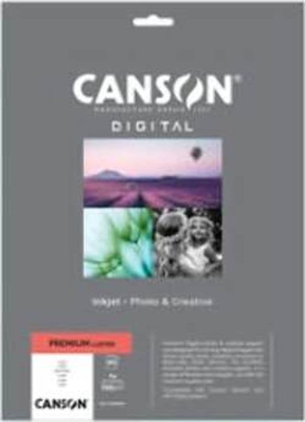 Carta Inkjet Premium - A4 - 255 gr - 20 fogli - lucida - Canson Cancelleria e prodotti per ufficio/Carta blocchi e quaderni/Carta/Carta per fotocopiatrici e stampanti/Carta per fotocopiatrice e multiuso Eurocartuccia - Pavullo, Commerciovirtuoso.it