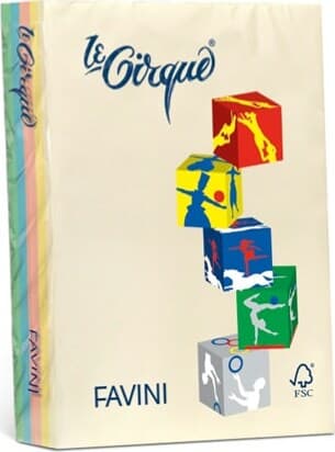 Carta Le Cirque - A4 - 160 gr - mix 5 colori pastello - Favini - conf. 250 fogli Casa e cucina/Hobby creativi/Carta e lavorazione della carta/Carta/Carta decorativa Eurocartuccia - Pavullo, Commerciovirtuoso.it