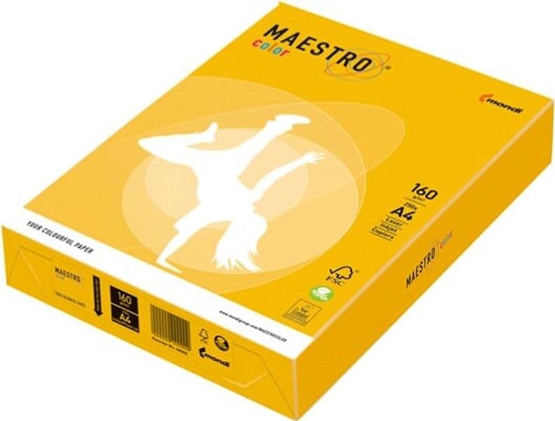 Carta Maestro Color - A4 - 160 gr - giallo forte IG50 - Mondi - conf. 250 fogli Casa e cucina/Hobby creativi/Carta e lavorazione della carta/Carta/Carta decorativa Eurocartuccia - Pavullo, Commerciovirtuoso.it