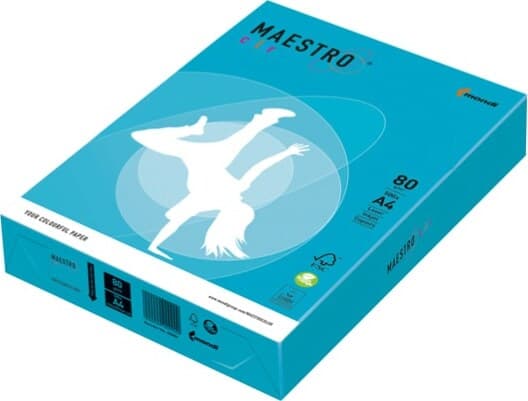 Carta Maestro Color - A4 - 80 gr - azzurro forte AB48 - Mondi - conf. 500 fogli Casa e cucina/Hobby creativi/Carta e lavorazione della carta/Carta/Carta decorativa Eurocartuccia - Pavullo, Commerciovirtuoso.it