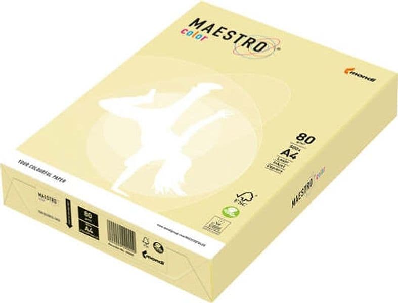 Carta Maestro Color - A4 - 80 gr - giallo tenue YE23 - Mondi - conf. 500 fogli Casa e cucina/Hobby creativi/Carta e lavorazione della carta/Carta/Carta decorativa Eurocartuccia - Pavullo, Commerciovirtuoso.it