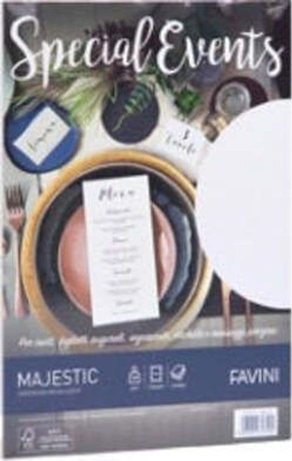 Carta metallizzata Special Events - A4 - 250 gr - bianco - Favini - conf. 10 fogli Cancelleria e prodotti per ufficio/Carta blocchi e quaderni/Carta/Carta per fotocopiatrici e stampanti/Carta per fotocopiatrice e multiuso Eurocartuccia - Pavullo, Commerciovirtuoso.it