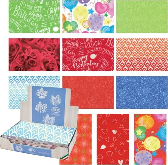 Carta regalo - raso - Colors - 70 x 100 cm - Rex Sadoch - scatola 100 fogli Casa e cucina/Hobby creativi/Articoli per confezioni regalo/Carta da regalo Eurocartuccia - Pavullo, Commerciovirtuoso.it