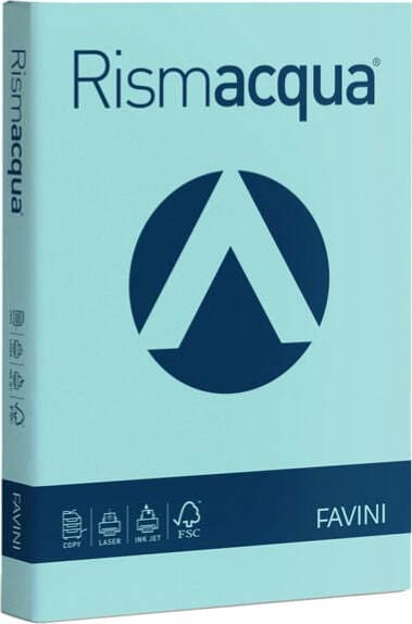 Carta Rismacqua - A4 - 140 gr - celeste 08 - Favini - conf. 200 fogli Casa e cucina/Hobby creativi/Carta e lavorazione della carta/Carta/Carta decorativa Eurocartuccia - Pavullo, Commerciovirtuoso.it