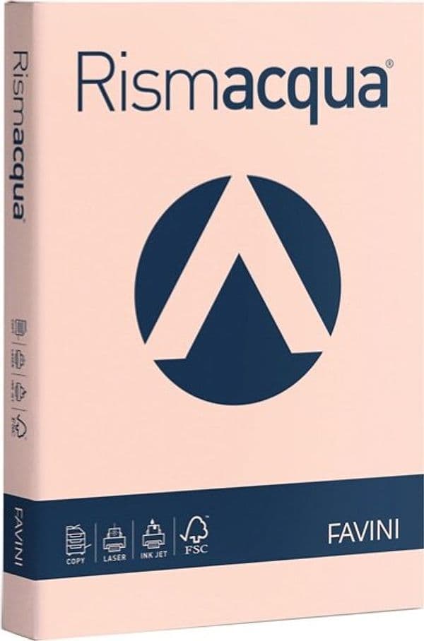 Carta Rismacqua - A4 - 200 gr - salmone 05 - Favini - conf. 125 fogli Casa e cucina/Hobby creativi/Carta e lavorazione della carta/Carta/Carta decorativa Eurocartuccia - Pavullo, Commerciovirtuoso.it