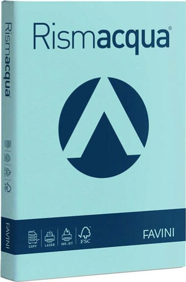 Carta Rismacqua Standard - A4 - 90 gr - celeste 08 - Favini - conf. 300 fogli Casa e cucina/Hobby creativi/Carta e lavorazione della carta/Carta/Carta decorativa Eurocartuccia - Pavullo, Commerciovirtuoso.it