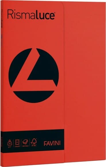 Carta Rismaluce Small - A4 - 90 gr - rosso scarlatto 61 - Favini - conf. 100 fogli Casa e cucina/Hobby creativi/Carta e lavorazione della carta/Carta/Carta decorativa Eurocartuccia - Pavullo, Commerciovirtuoso.it