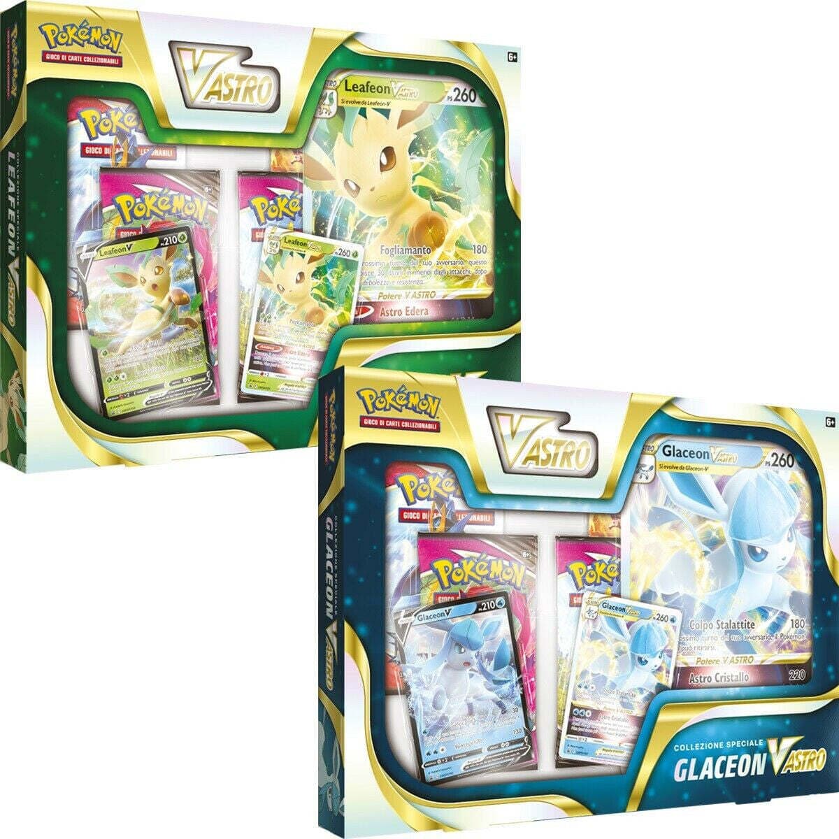 Carte da Gioco Collezione Pokemon Leafeon-V ASTRO o Glaceon-V ASTRO Giochi e giocattoli/Giochi da tavola di società e accessori/Giochi da tavolo/Carte/Mazzi di carte speciali Scontolo.net - Potenza, Commerciovirtuoso.it