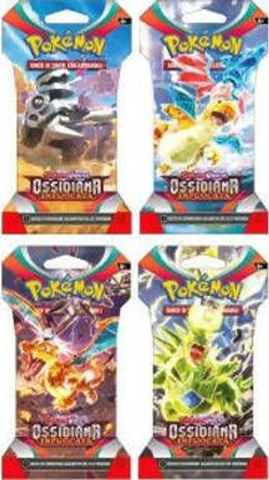Carte Pokemon - Scarlatto E Violetto Ossidiana Infuocata in Personaggi e statuine giocattolo Cartoleria Deja Vu - Crotone, commercioVirtuoso.it