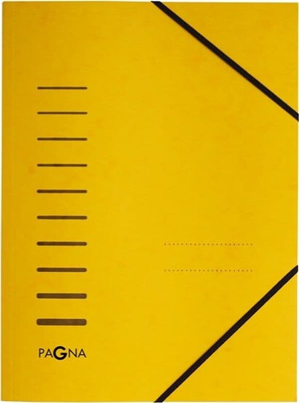 Cartella 3 lembi - con elastico - cartoncino - A4 - giallo - Pagna Cancelleria e prodotti per ufficio/Archivio ufficio e accessori per scrivania/Archivio ufficio/Cartelle/Cartelle portadocumenti Eurocartuccia - Pavullo, Commerciovirtuoso.it