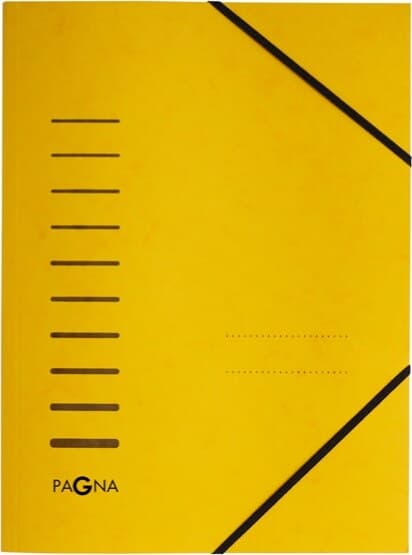 Cartella 3 lembi - con elastico - cartoncino - A4 - giallo - Pagna Cancelleria e prodotti per ufficio/Archivio ufficio e accessori per scrivania/Archivio ufficio/Cartelle/Cartelle portadocumenti Eurocartuccia - Pavullo, Commerciovirtuoso.it