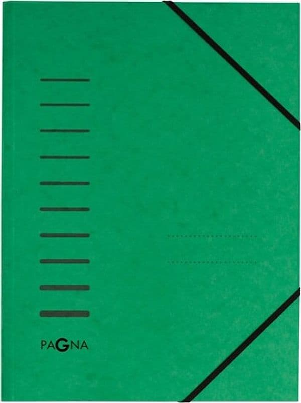 Cartella 3 lembi - con elastico - cartoncino - A4 - verde - Pagna Cancelleria e prodotti per ufficio/Archivio ufficio e accessori per scrivania/Archivio ufficio/Cartelle/Cartelle portadocumenti Eurocartuccia - Pavullo, Commerciovirtuoso.it