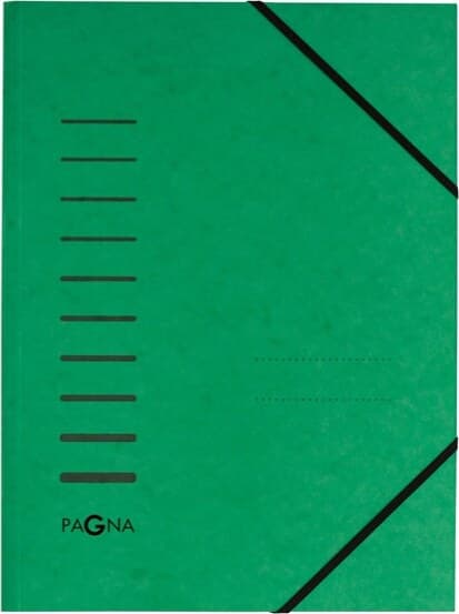 Cartella 3 lembi - con elastico - cartoncino - A4 - verde - Pagna Cancelleria e prodotti per ufficio/Archivio ufficio e accessori per scrivania/Archivio ufficio/Cartelle/Cartelle portadocumenti Eurocartuccia - Pavullo, Commerciovirtuoso.it