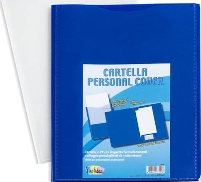 Cartella in PP Personal Cover - blu - 24 x 32 cm - Iternet - conf. 5 pezzi Cancelleria e prodotti per ufficio/Archivio ufficio e accessori per scrivania/Archivio ufficio/Cartelle/Cartelle portadocumenti Eurocartuccia - Pavullo, Commerciovirtuoso.it
