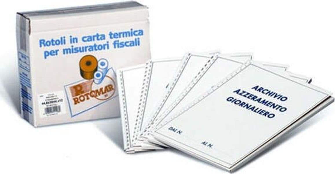 Cartella per azzeramenti giornalieri - per rotoli da 57 mm - Rotomar Cancelleria e prodotti per ufficio/Archivio ufficio e accessori per scrivania/Modulistica e conservazione registri/Libri e registri contabili Eurocartuccia - Pavullo, Commerciovirtuoso.it