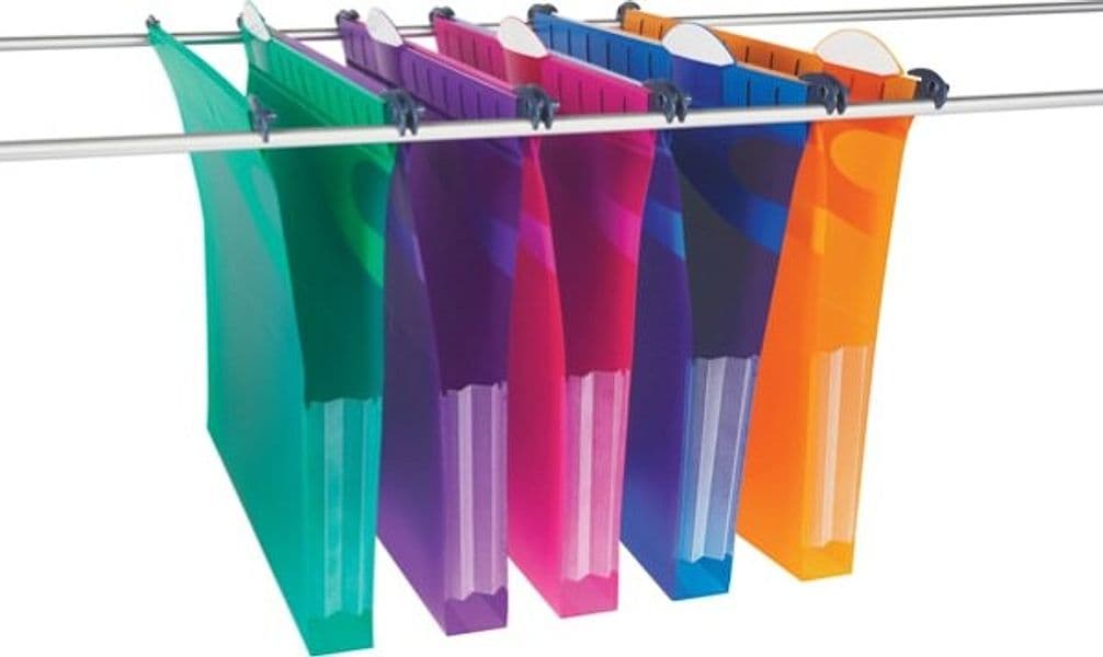 Cartelle sospese - cassetto - interasse 39 cm - fondo U 3 cm - PPL - 36 6x24 2 cm - colori assortiti - Rexel - conf. 5 pezzi Cancelleria e prodotti per ufficio/Archivio ufficio e accessori per scrivania/Archivio ufficio/Cartelle/Cartelle portadocumenti da appendere Eurocartuccia - Pavullo, Commerciovirtuoso.it