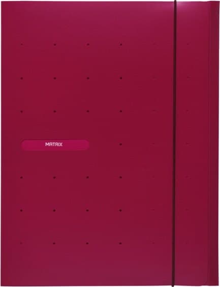 Cartellina 3 lembi Matrix - con elastico - PPL - 24x33 cm - rosso porpora - Favorit Cancelleria e prodotti per ufficio/Archivio ufficio e accessori per scrivania/Archivio ufficio/Cartelle/Cartelle a soffietto espandibili Eurocartuccia - Pavullo, Commerciovirtuoso.it