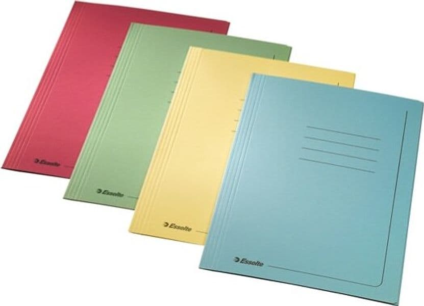 Cartelline 3 lembi - con stampa - 295 gr - 25x35 cm - rosso - Esselte - conf. 25 pezzi Cancelleria e prodotti per ufficio/Archivio ufficio e accessori per scrivania/Archivio ufficio/Cartelle/Cartelle portadocumenti Eurocartuccia - Pavullo, Commerciovirtuoso.it
