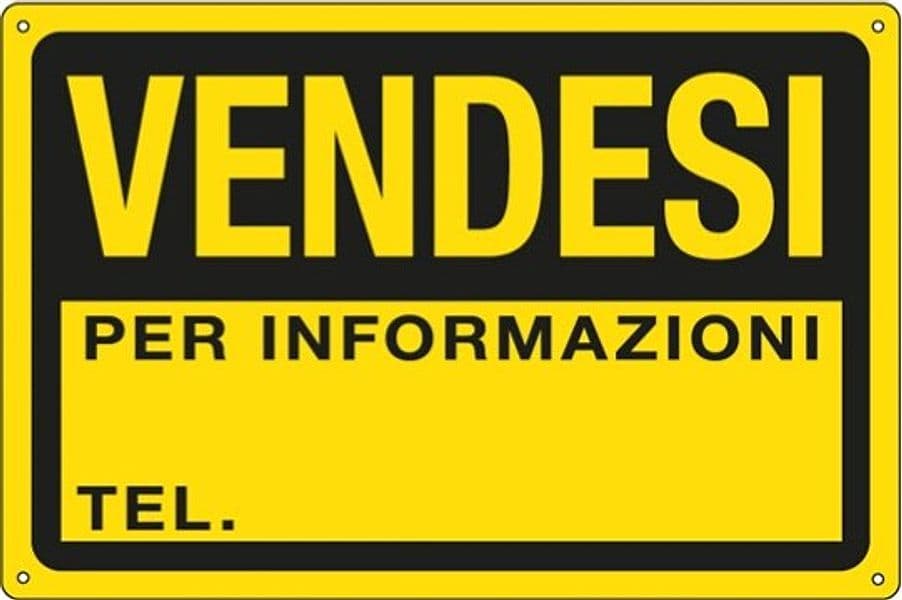Cartello segnalatore - 30x20 cm - VENDESI - PPL - Cartelli Segnalatori Fai da te/Sicurezza e protezione/Attrezzature per sicurezza sul lavoro/Segnaletica antinfortunistica Eurocartuccia - Pavullo, Commerciovirtuoso.it