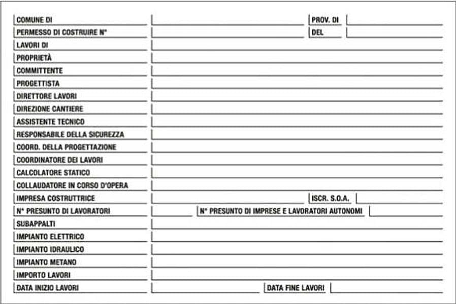 Cartello segnalatore - 67x100 cm - cantiere specifiche dei lavori - polionda - Cartelli Segnalatori Fai da te/Sicurezza e protezione/Attrezzature per sicurezza sul lavoro/Segnaletica antinfortunistica Eurocartuccia - Pavullo, Commerciovirtuoso.it
