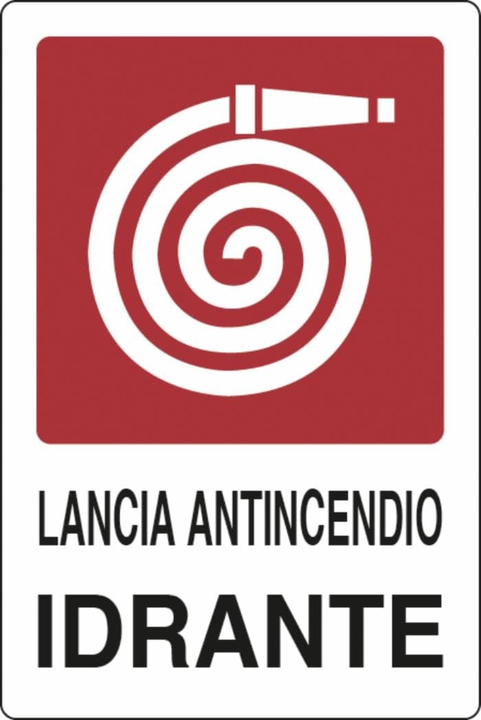 Cartello segnaletica "lancia antincendio idrante" 30x20 confezione da 3 pezzi in Segnaletica antinfortunistica GardenStore - Novellara, commercioVirtuoso.it