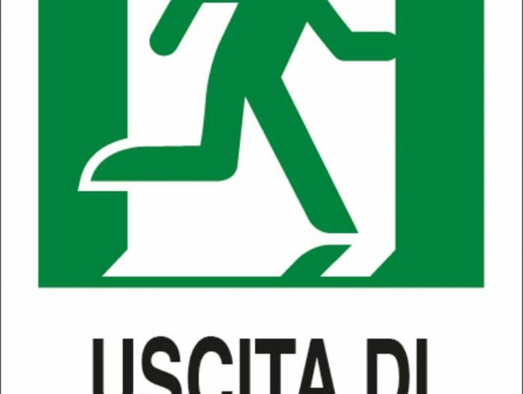 Cartello segnaletica "uscita di emergenza destra" 30x20 in Segnaletica antinfortunistica GardenStore - Novellara, commercioVirtuoso.it